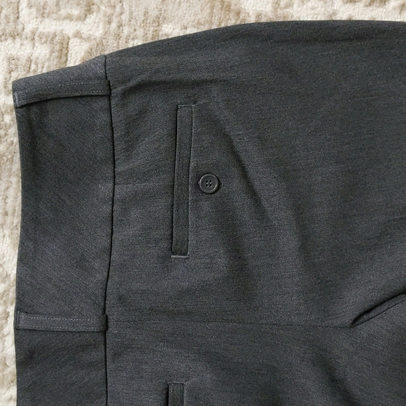 Express Editor Heathered Viscose Blend Trouser Pants 6 Gray - Picture 9 of 16